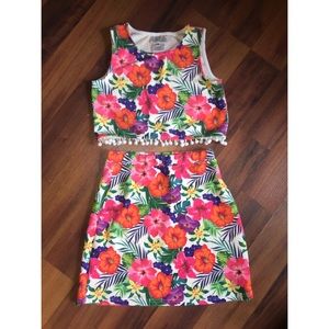 Tropical two piece outfit